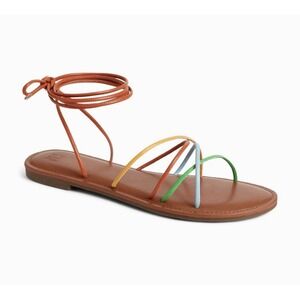 Gap Wrap Sandals Women's Size 7 Multi Color Strappy Open Toe Casual Summer Shoes